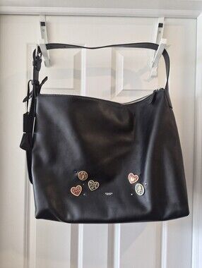 NWOT [Coach] Customized Mott Messenger Bag, Black, CCB56